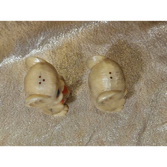 Vintage Napco Salt Pepper Shakers Set Mouse Mice Celluloid Kitschy Kitchen MCM - Picture 5 of 7